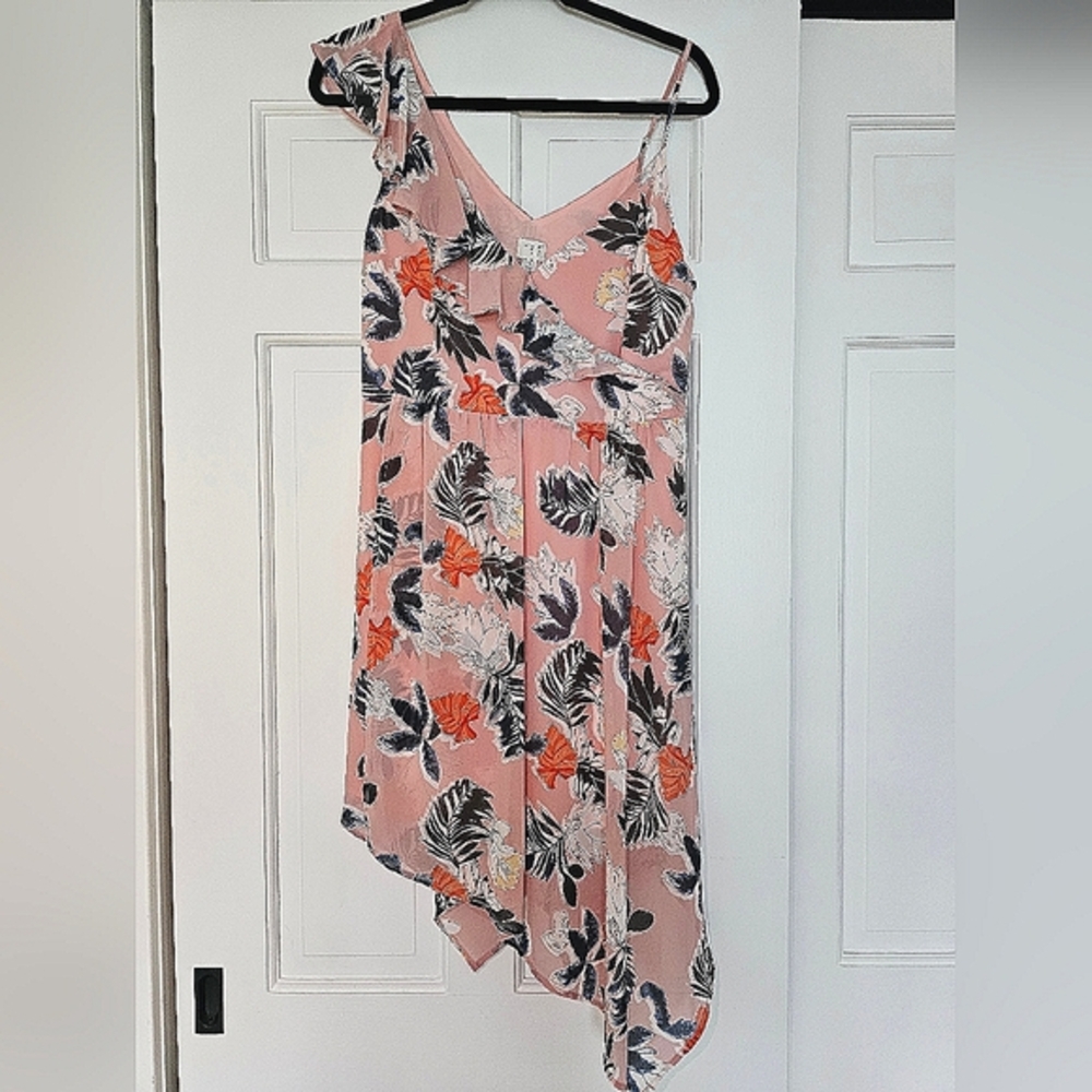 A New Day Pink Floral Dress  Asymmetrical